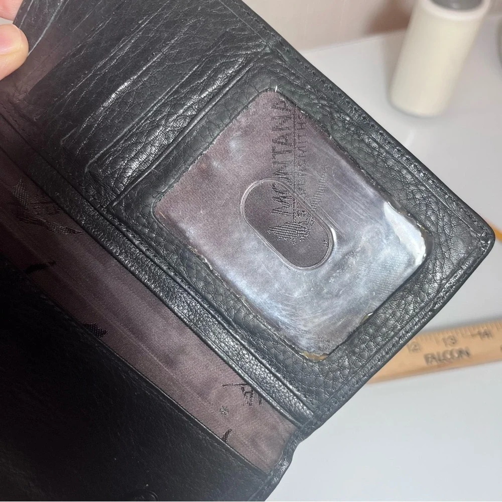 Buffalo Brand Traders Black & Brown Embossed Leather Wallet – Western Studded